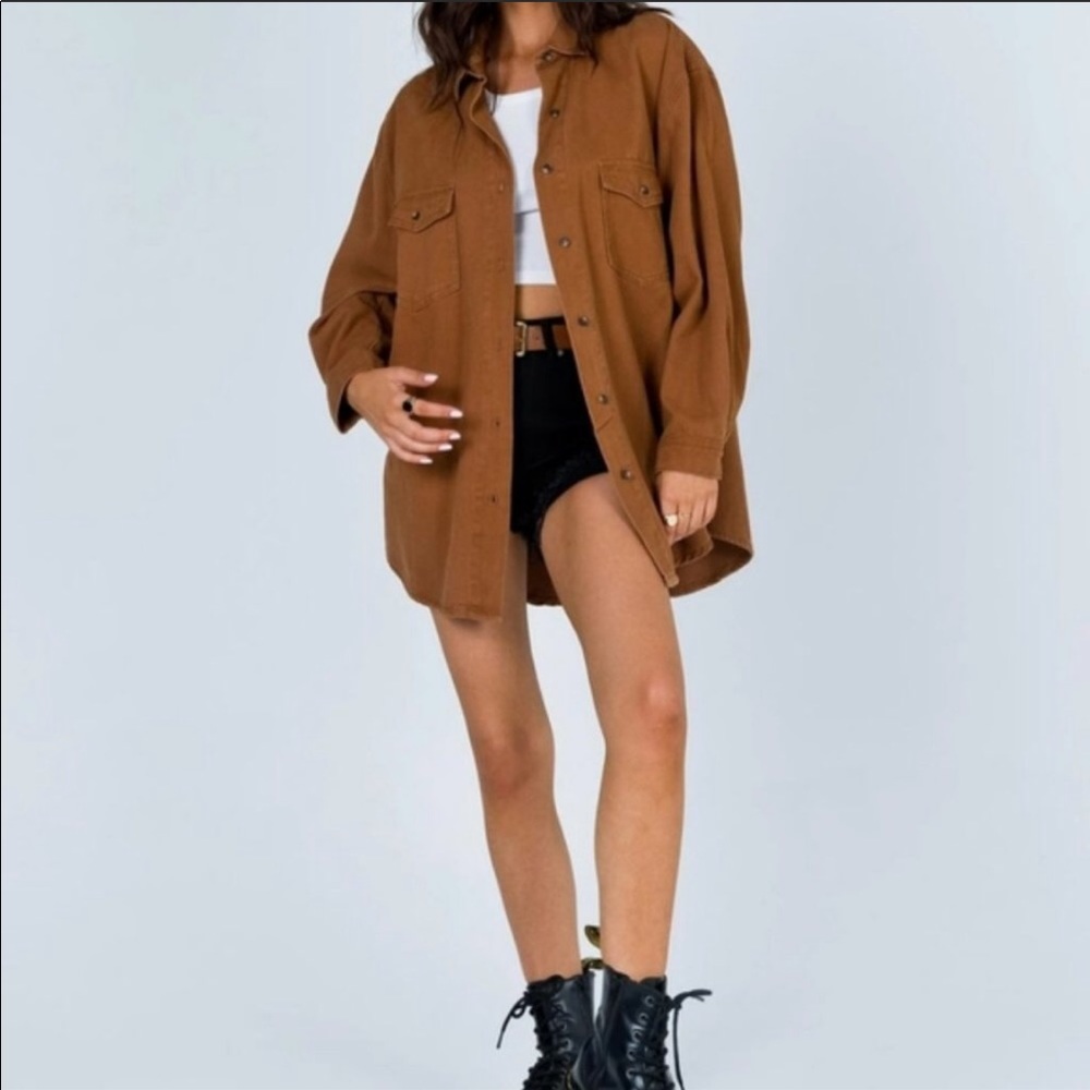 Princess Polly Tan/ Brown Shacket